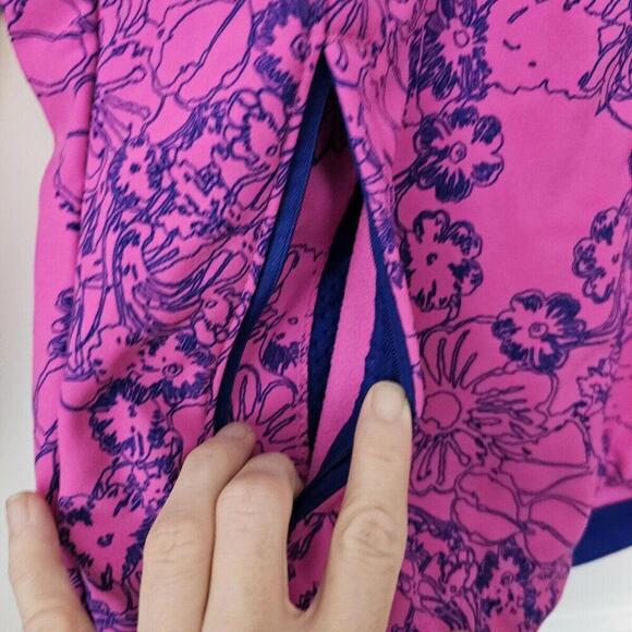 The North Face Full Zip Jacket Women S P Apex Bionic Floral Pink Soft Shell - Picture 6 of 10